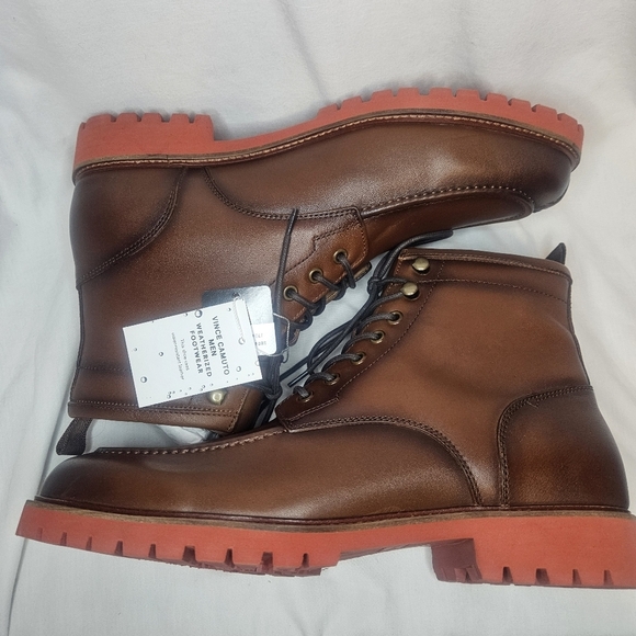 Vince Camuto Kameil Waterproof Leather Boot NWT Sz 10.5 Retail $189 Sold Out! - Picture 9 of 14